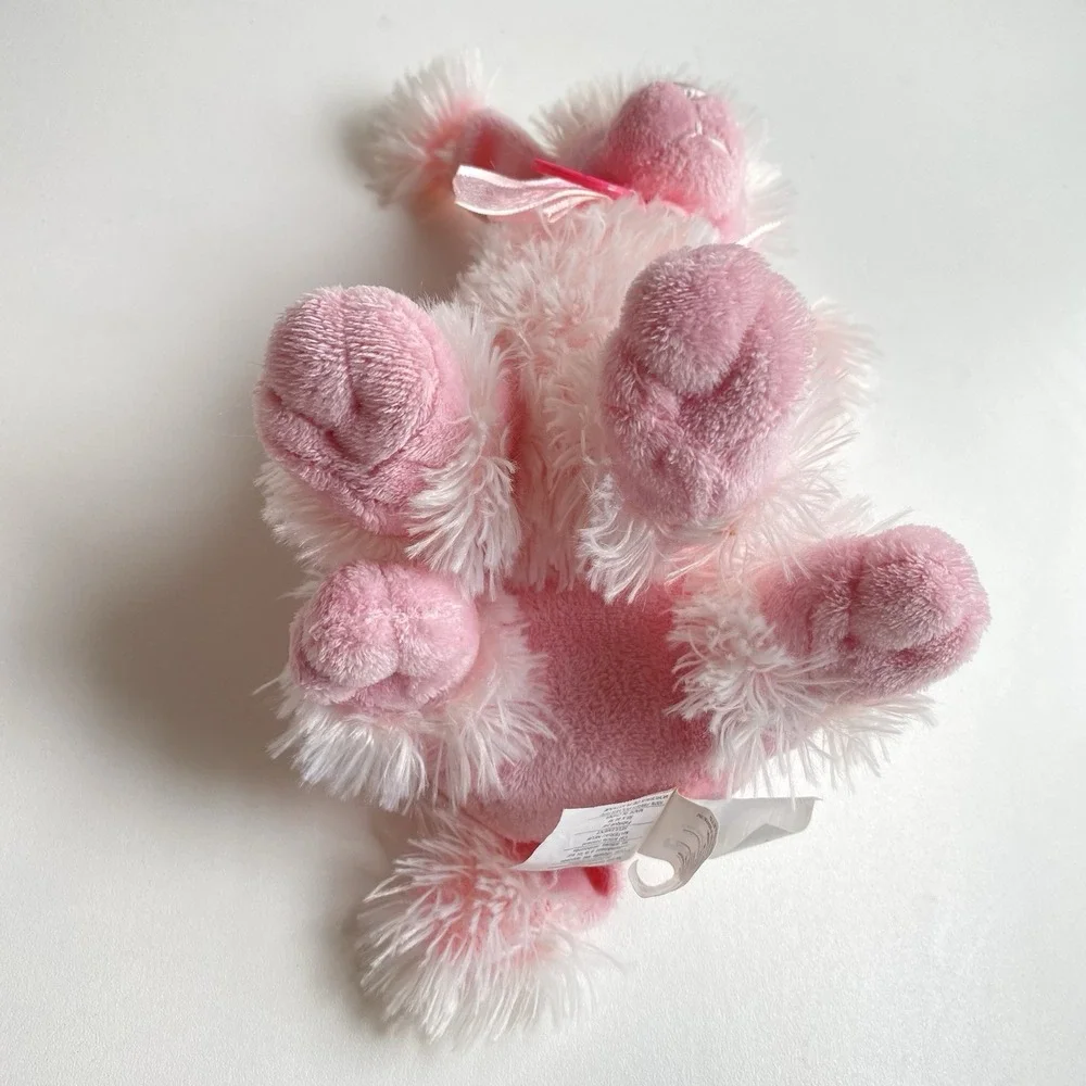 Kellytoy Pink Poodle Dog Plush Heart‎ Collar Stuffed Animal 8